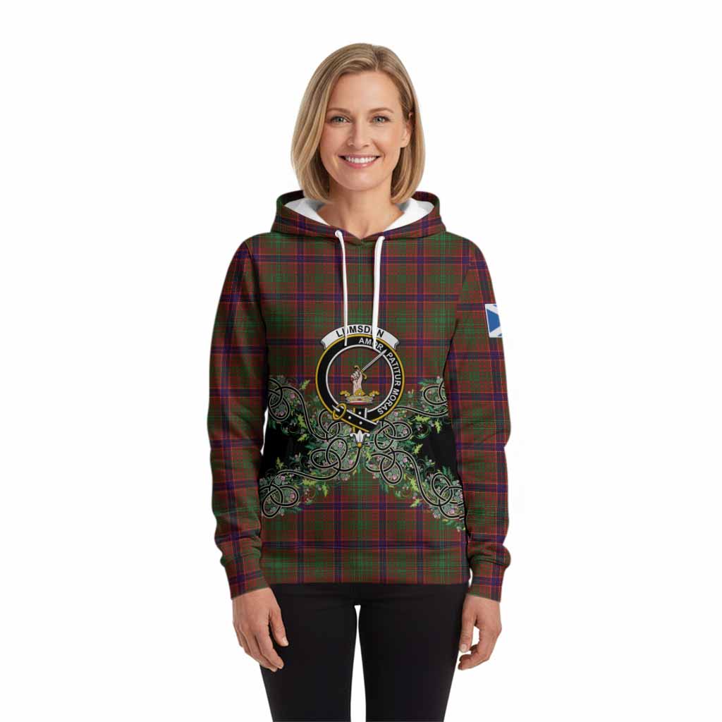 Lumsden Tartan Hoodie Thistle Scottish Spirit