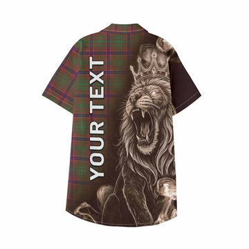 Lumsden Tartan Kid Hawaiian Shirt Roaring Lion Heritage