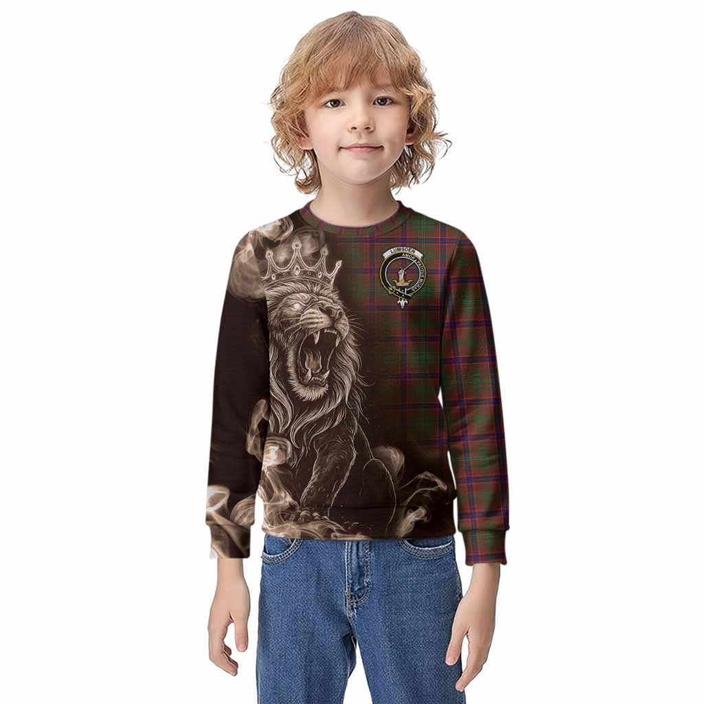 Lumsden Tartan Kid Knitted Sweatshirt Roaring Lion Heritage