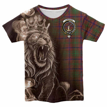 Lumsden Tartan Kid T-shirt Roaring Lion Heritage