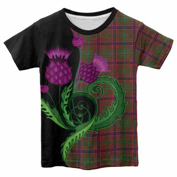 Lumsden Tartan Kid T-shirt Traditional Scottish Thistle