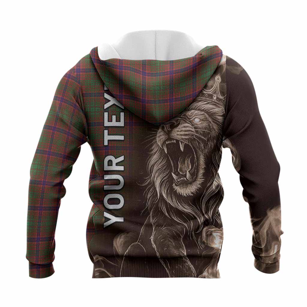 Lumsden Tartan Knitted Hoodie Roaring Lion Heritage
