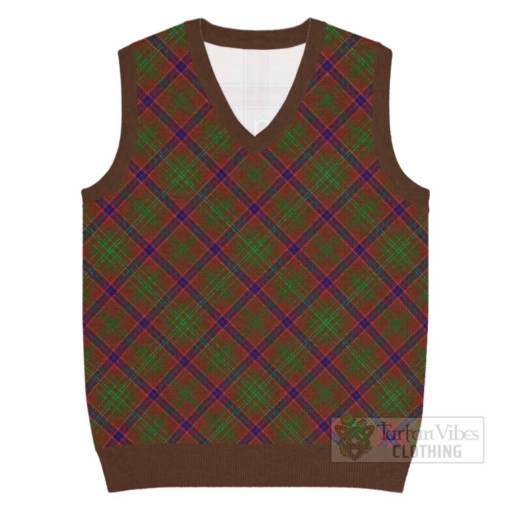Lumsden Tartan  Knitted V-Neck Vest Cross Style