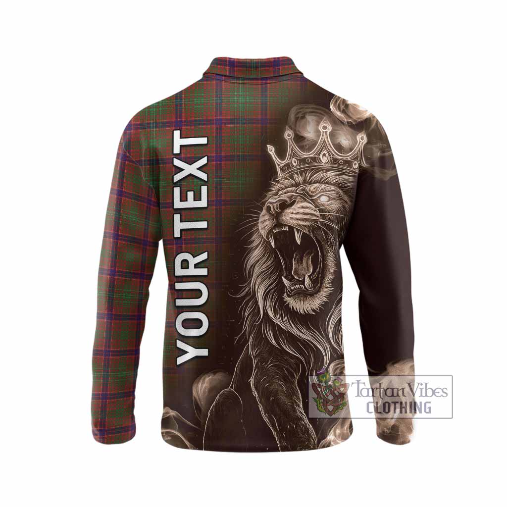 Lumsden Tartan Long Sleeve Polo Shirt Roaring Lion Heritage