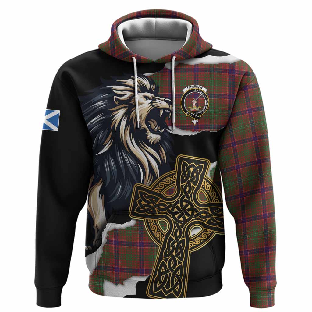 Lumsden Tartan Scottish Hoodie Lion Celtic Heritage