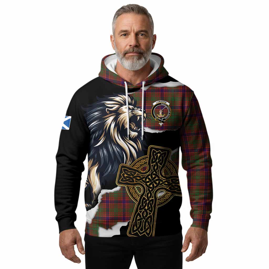 Lumsden Tartan Scottish Hoodie Lion Celtic Heritage