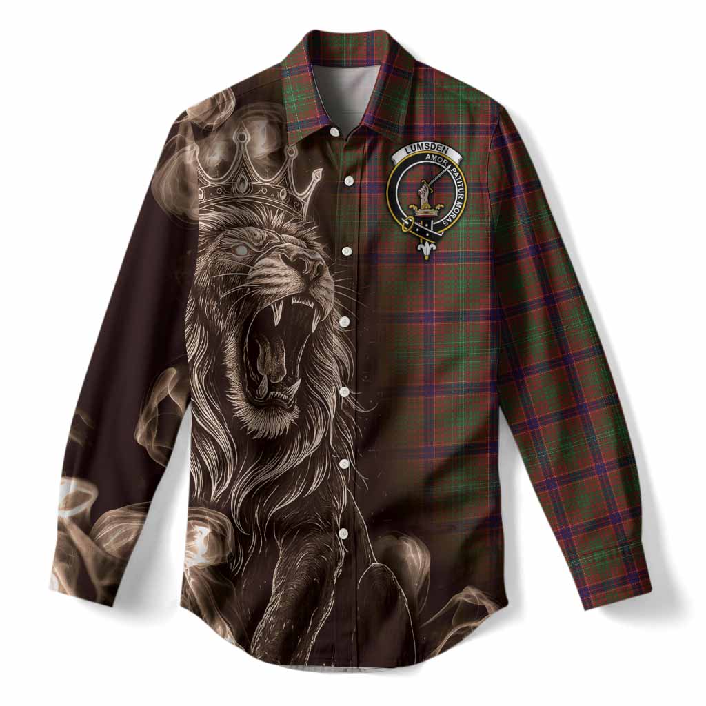Lumsden Tartan Women Casual Shirt Roaring Lion Heritage
