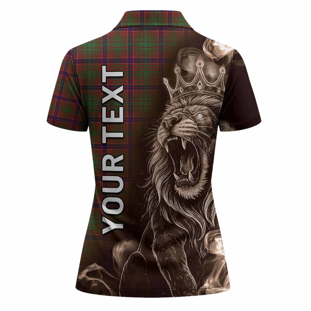 Lumsden Tartan Women Polo Shirt Roaring Lion Heritage