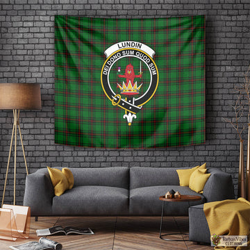Lundin Tartan Tapestry Wall Hanging and Home Decor for Room with Family Crest Tapestry - Tartan Vibes Clothing