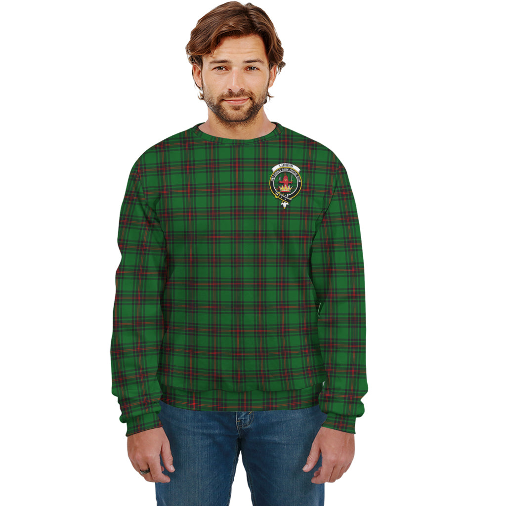 Lundin Tartan Sweatshirt with Family Crest Unisex - Tartan Vibes Clothing