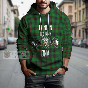 Lundin Tartan Hoodie with Family Crest DNA In Me Style Pullover Hoodie - Tartan Vibes Clothing