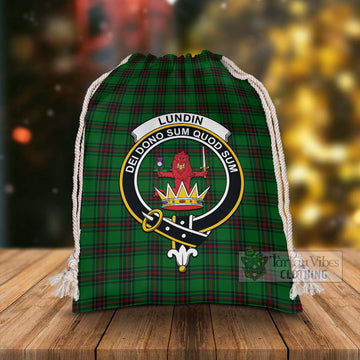 Lundin Tartan Christmas Santa's Bag with Family Crest - Tartan Vibes Clothing