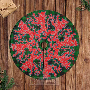 Tartan Vibes Clothing Lundin Tartan Christmas Tree Skirt Lion Rampant Style
