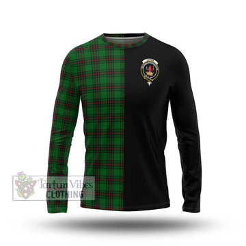 Lundin Tartan Long Sleeve T-Shirt with Family Crest and Half Of Me Style Unisex - Tartan Vibes Clothing