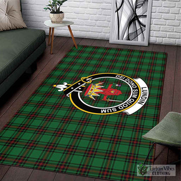 Lundin Tartan Area Rug with Family Crest L 59*86 inch (150x220 cm) - Tartan Vibes Clothing