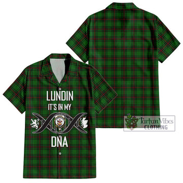Lundin Tartan Hawaiian Shirt with Family Crest DNA In Me Style Kid - Tartan Vibes Clothing