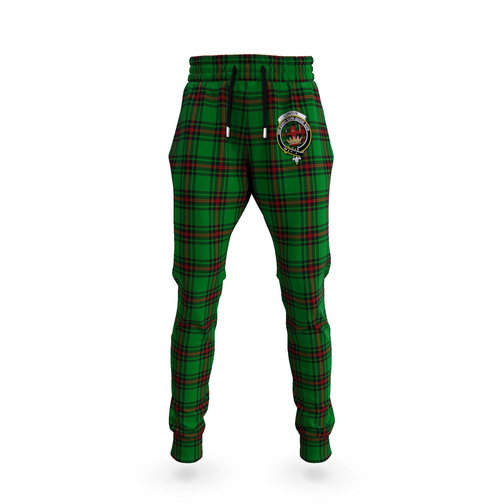 Lundin Tartan Joggers Pants with Family Crest 5XL - Tartan Vibes Clothing