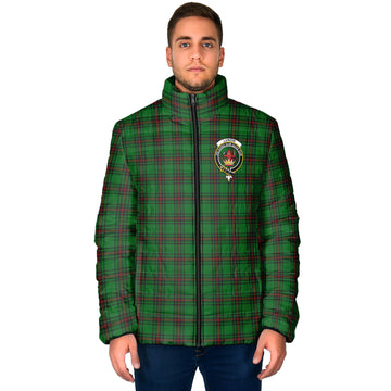 Lundin Tartan Padded Jacket with Family Crest - Tartan Vibes Clothing