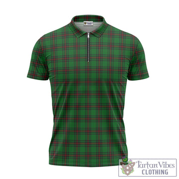 Lundin Tartan Zipper Polo Shirt - Tartan Vibes Clothing