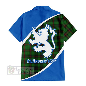Lundin Family Crest Tartan Hawaiian Shirt Celebrate Saint Andrew's Day in Style - Tartan Vibes Clothing