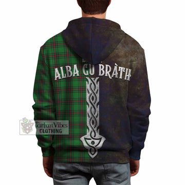 Lundin Tartan Family Crest Hoodie Alba Gu Brath Be Brave Lion Ancient Style - Tartan Vibes Clothing