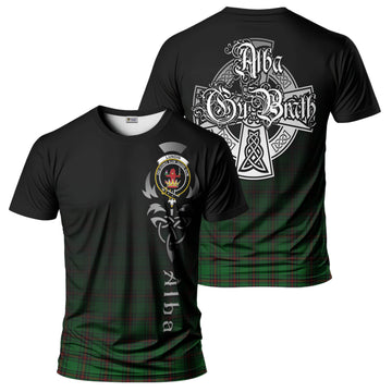 Lundin Tartan T-Shirt Featuring Alba Gu Brath Family Crest Celtic Inspired - Tartan Vibes Clothing