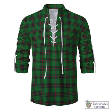Lundin Tartan Men's Scottish Traditional Jacobite Ghillie Kilt Shirt