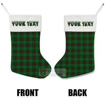 Lundin Tartan Christmas Stocking with Personalized Text - Tartan Vibes Clothing