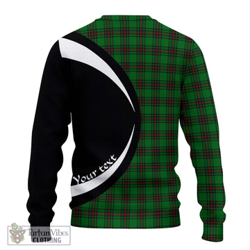 Lundin Tartan Ugly Sweater with Family Crest Circle Style - Tartan Vibes Clothing