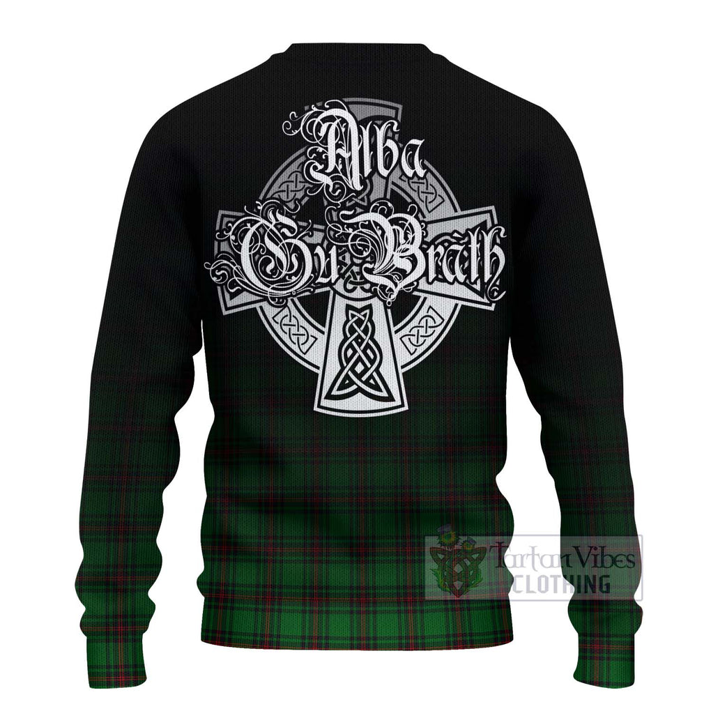 Lundin Tartan Ugly Sweater Featuring Alba Gu Brath Family Crest Celtic Inspired - Tartan Vibes Clothing