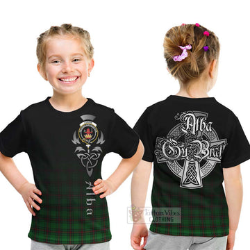 Lundin Tartan Kid T-Shirt Featuring Alba Gu Brath Family Crest Celtic Inspired - Tartan Vibes Clothing