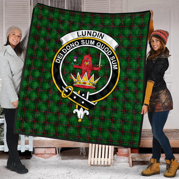 lundin-tartan-quilt-with-family-crest