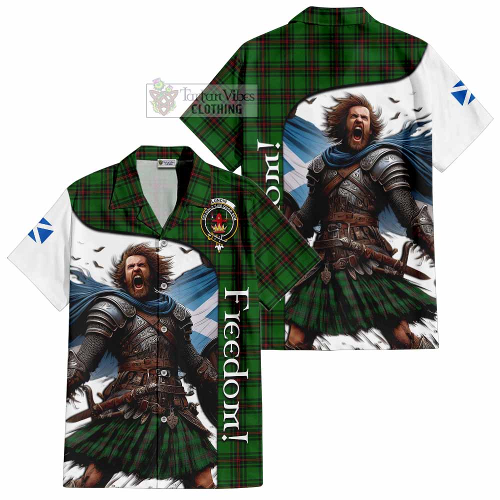 Lundin Crest Tartan Hawaiian Shirt Inspired by the Freedom of Scottish Warrior - Tartan Vibes Clothing
