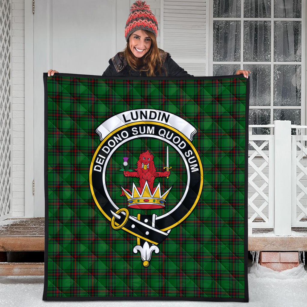 lundin-tartan-quilt-with-family-crest