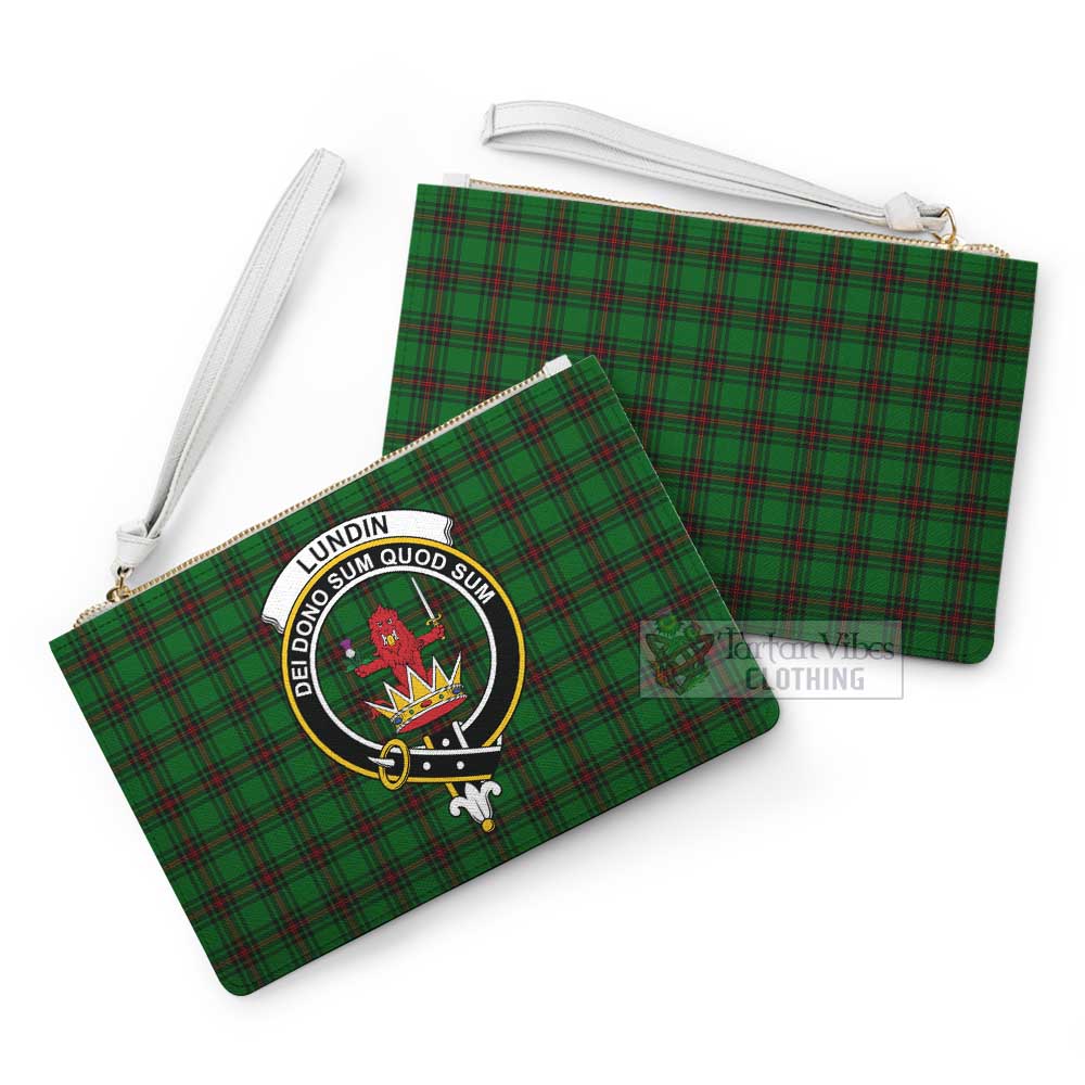 Tartan Vibes Clothing Lundin Family Crest Tartan Clutch Bag