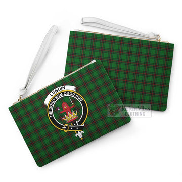 Tartan Vibes Clothing Lundin Family Crest Tartan Clutch Bag