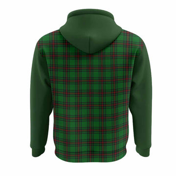 Lundin Tartan Accent Hoodie with Family Crest