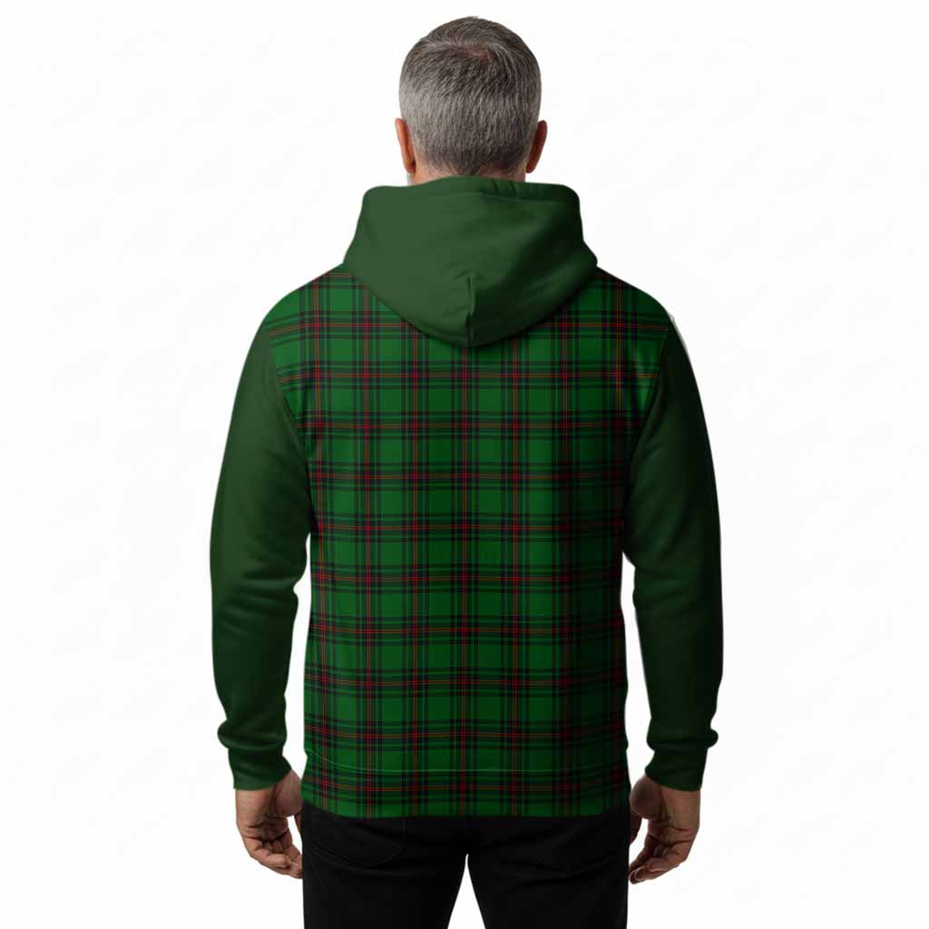 Lundin Tartan Accent Hoodie with Family Crest