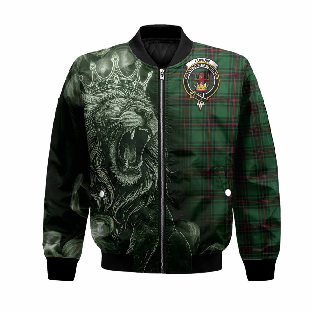 Lundin Tartan Bomber Jacket Roaring Lion Heritage