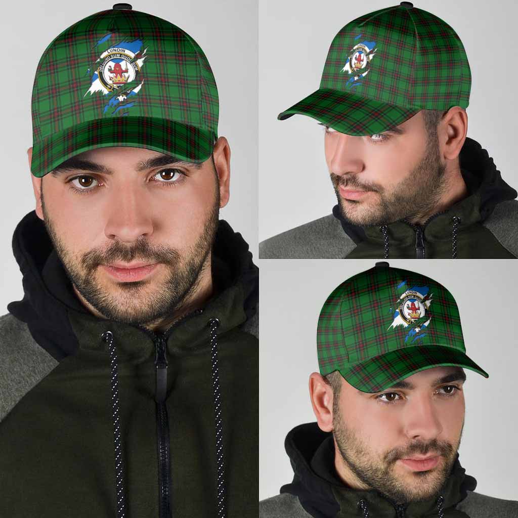 Lundin Tartan Classic Cap with Family Crest In Me Style