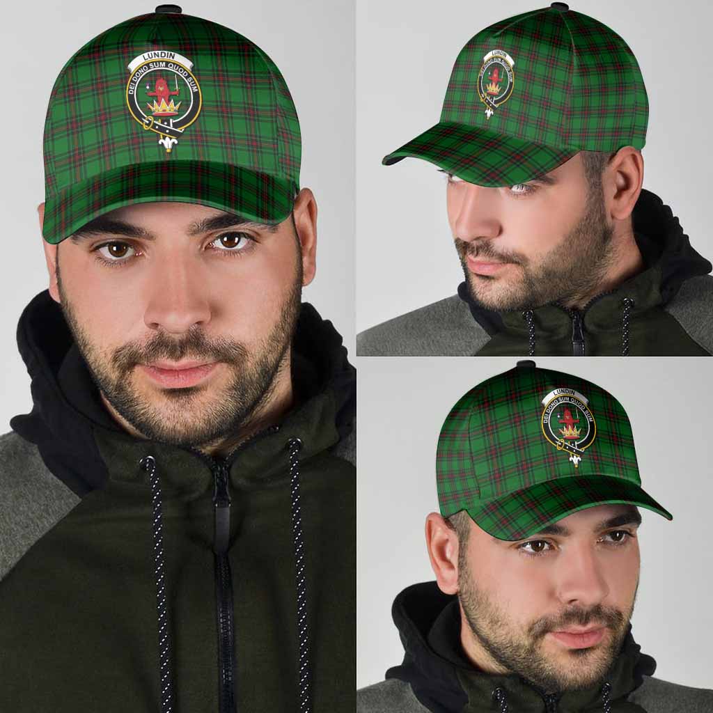 Lundin Tartan Classic Cap with Family Crest