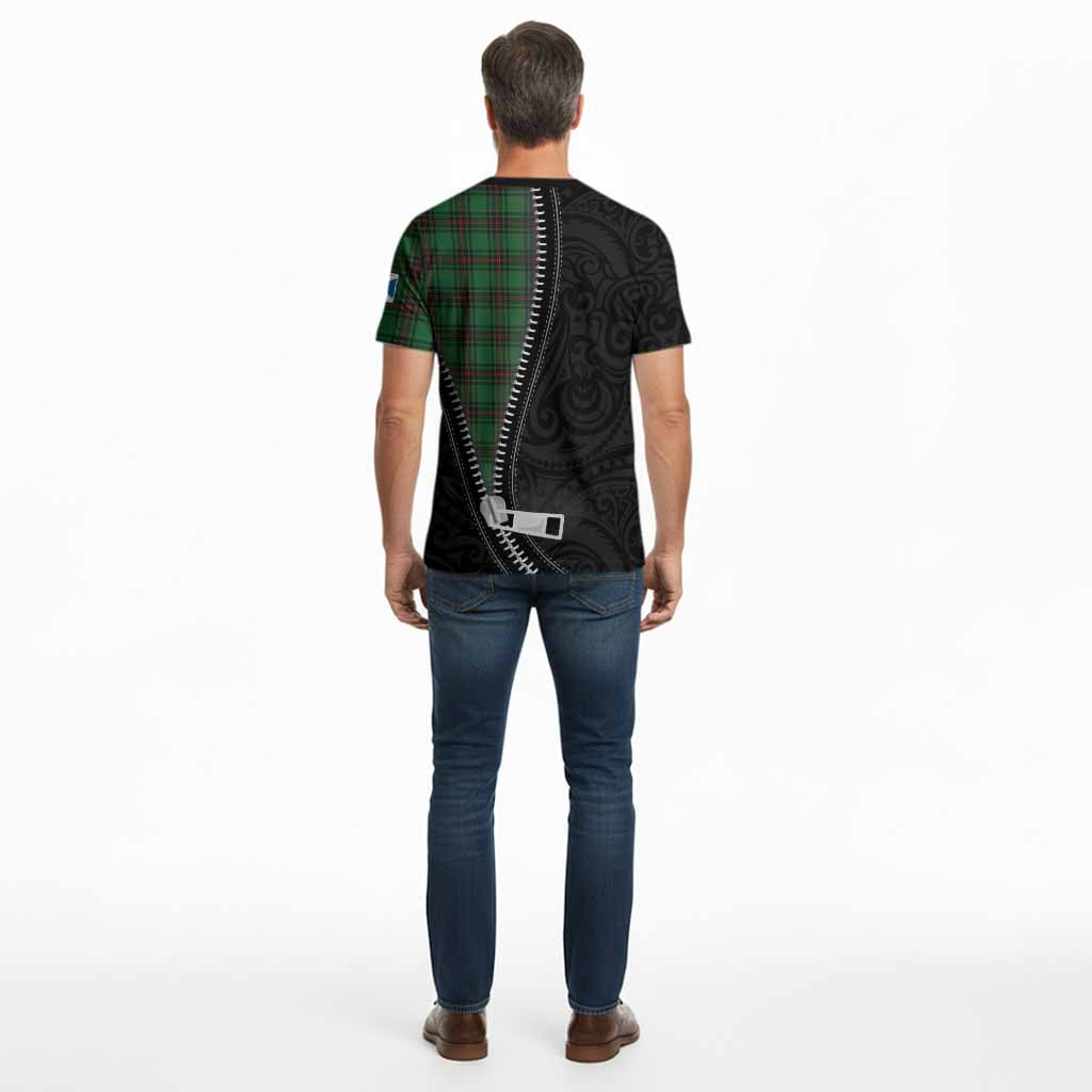 Lundin Tartan Cotton T-shirt New Zealand Pattern Unique Zipper Stylized