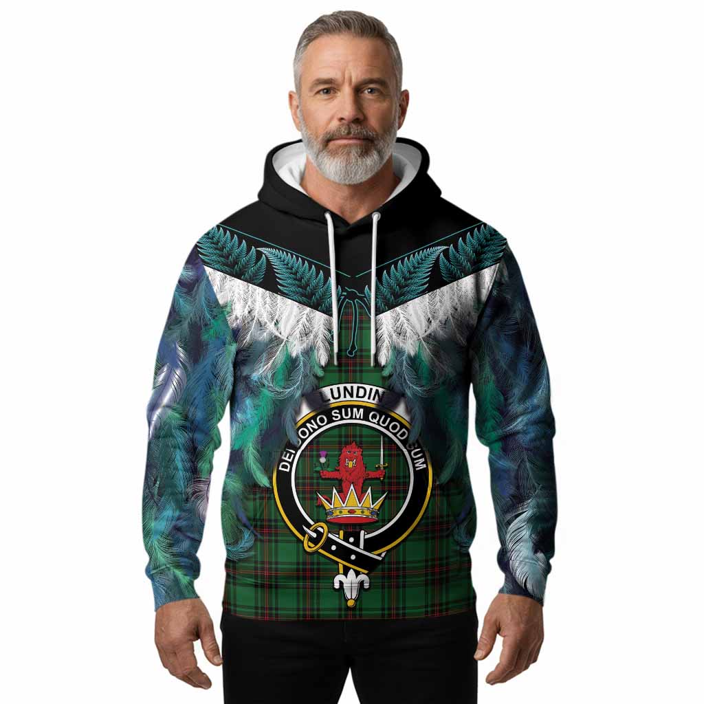 Lundin Tartan Crest Hoodie New Zealand Maori Korowai Cloak