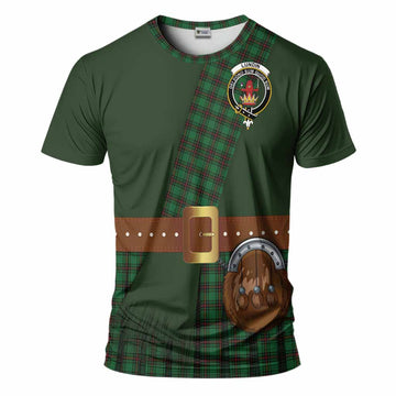 Lundin Tartan Crest T-Shirt Kilt Costume Style