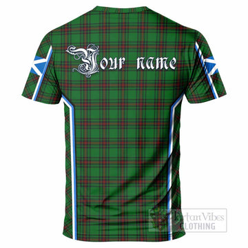 Lundin Tartan Crest T-shirt Scotland Coat of Arm Flag Style - Tartan Vibes Clothing