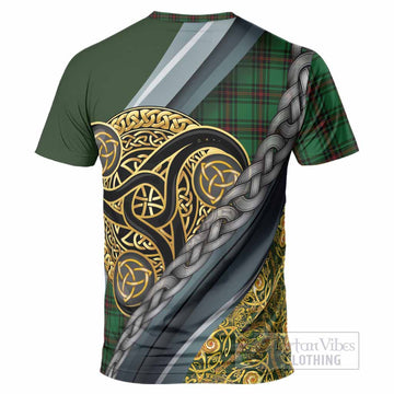 Lundin Tartan Crest T-Shirt Scottish Triskele Celtic