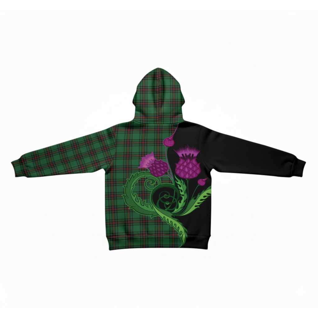 Lundin Tartan Kid Hoodie Traditional Scottish Thistle