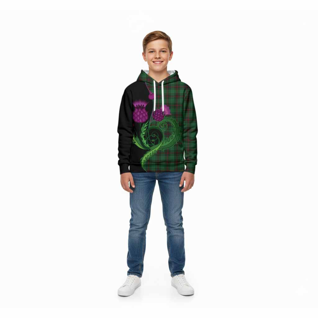 Lundin Tartan Kid Hoodie Traditional Scottish Thistle