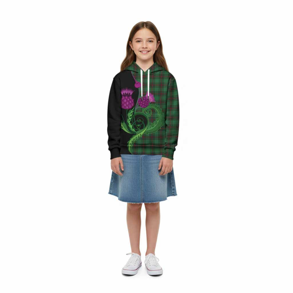 Lundin Tartan Kid Hoodie Traditional Scottish Thistle