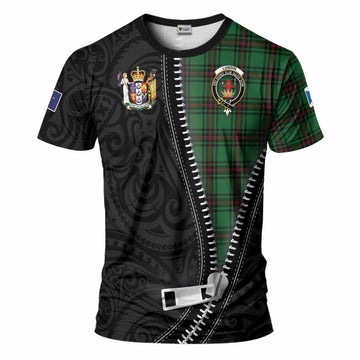 Lundin Tartan T-Shirt New Zealand Pattern Unique Zipper Stylized